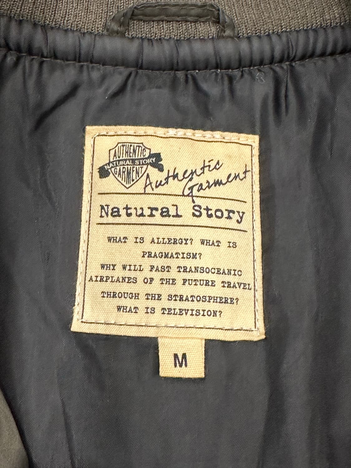 M)Natural story 빈티지 패치 항공 점퍼 상품이미지6