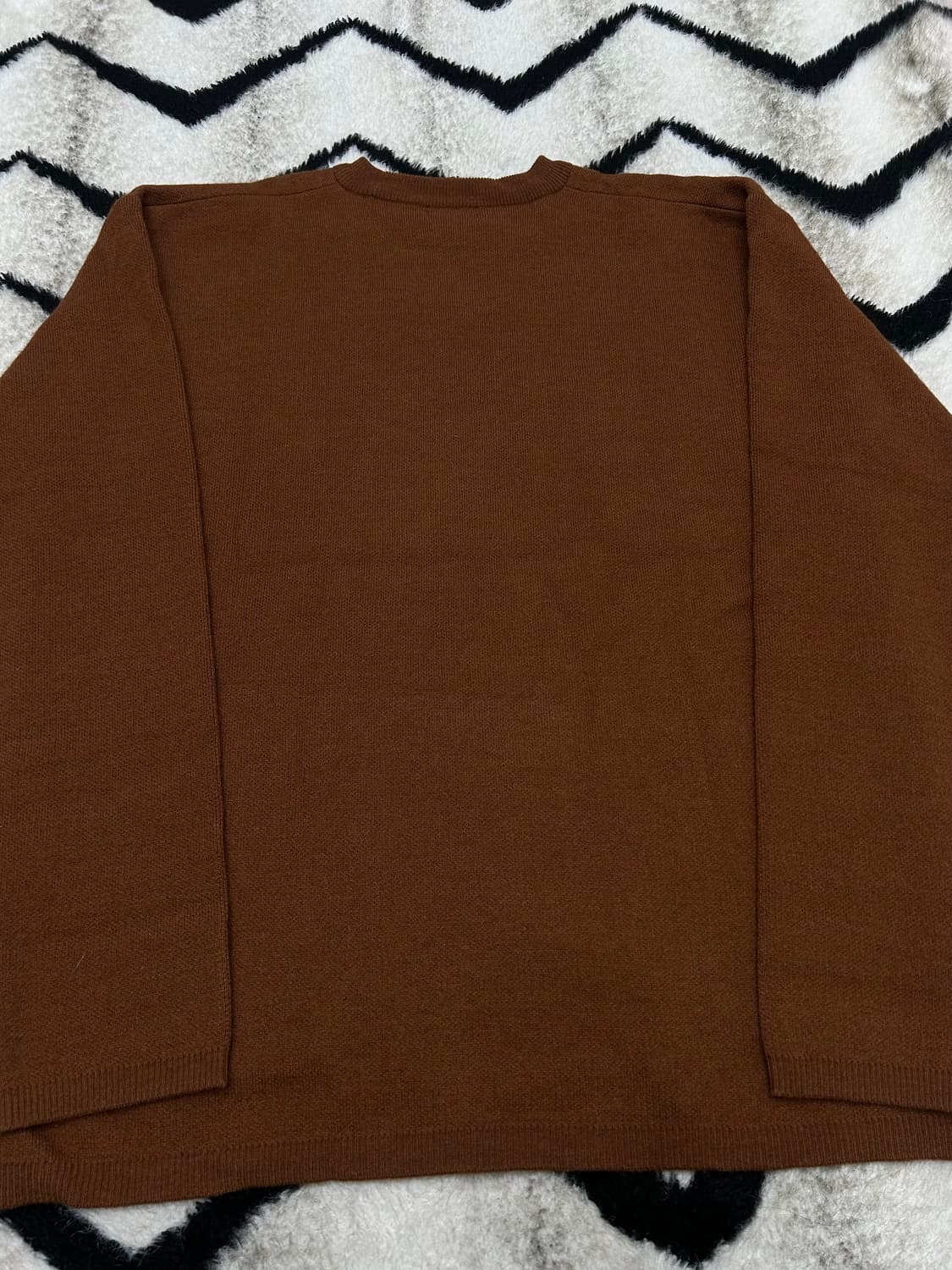 [L]COOR 탑 필 울 라운드 니트/브라운 상품이미지4