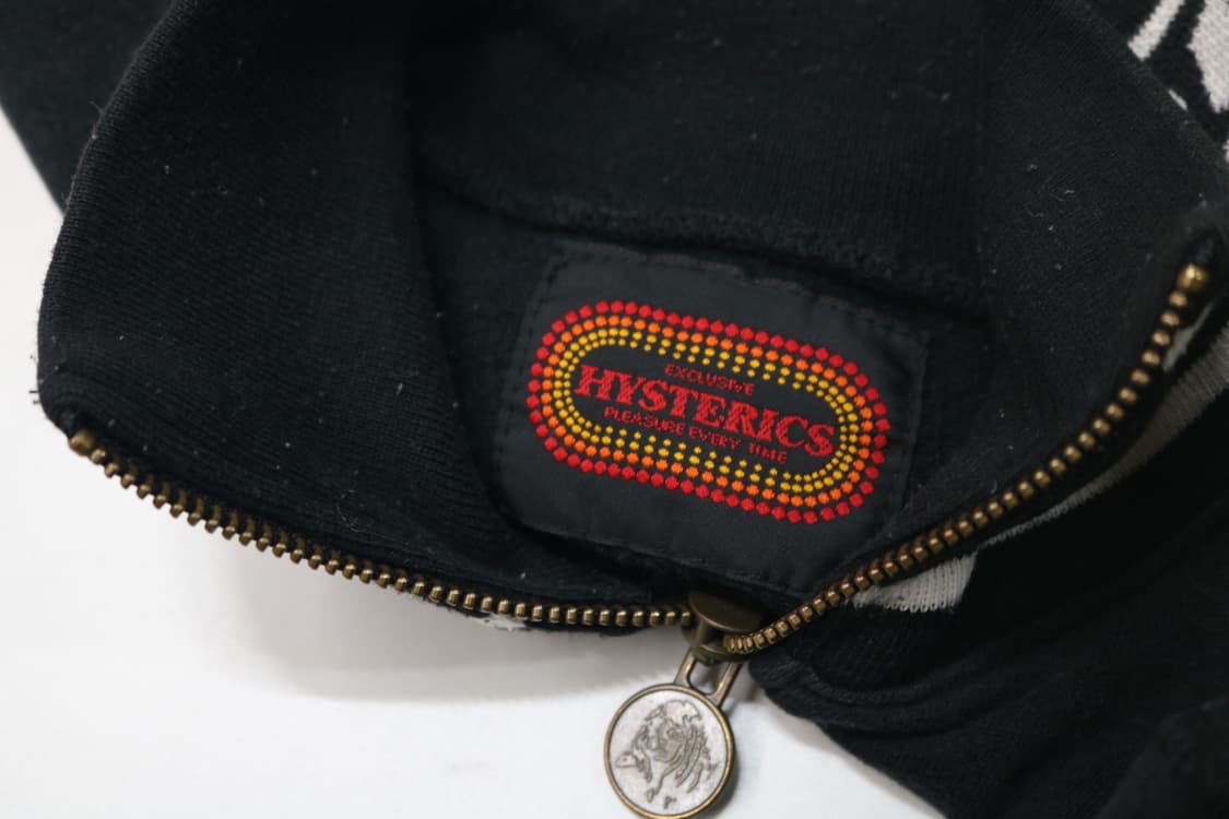 히스테릭글래머 빅 로고 시보리 배색 풀집업 져지 상품이미지9