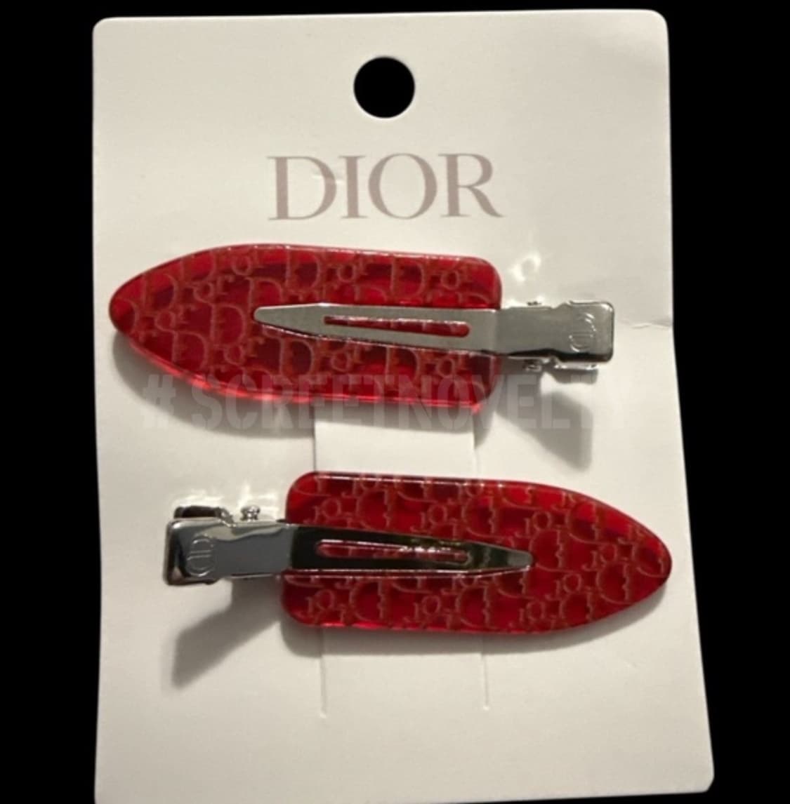 디올뷰티 헤어클립 레드 세트 (2ps) 상품이미지3