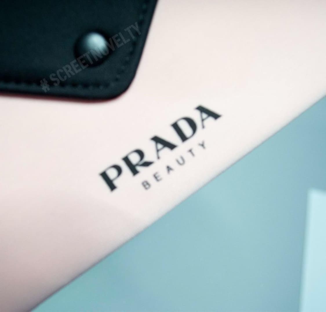 프라다뷰티 클러치 핸드 파우치 핑크&블랙 상품이미지5