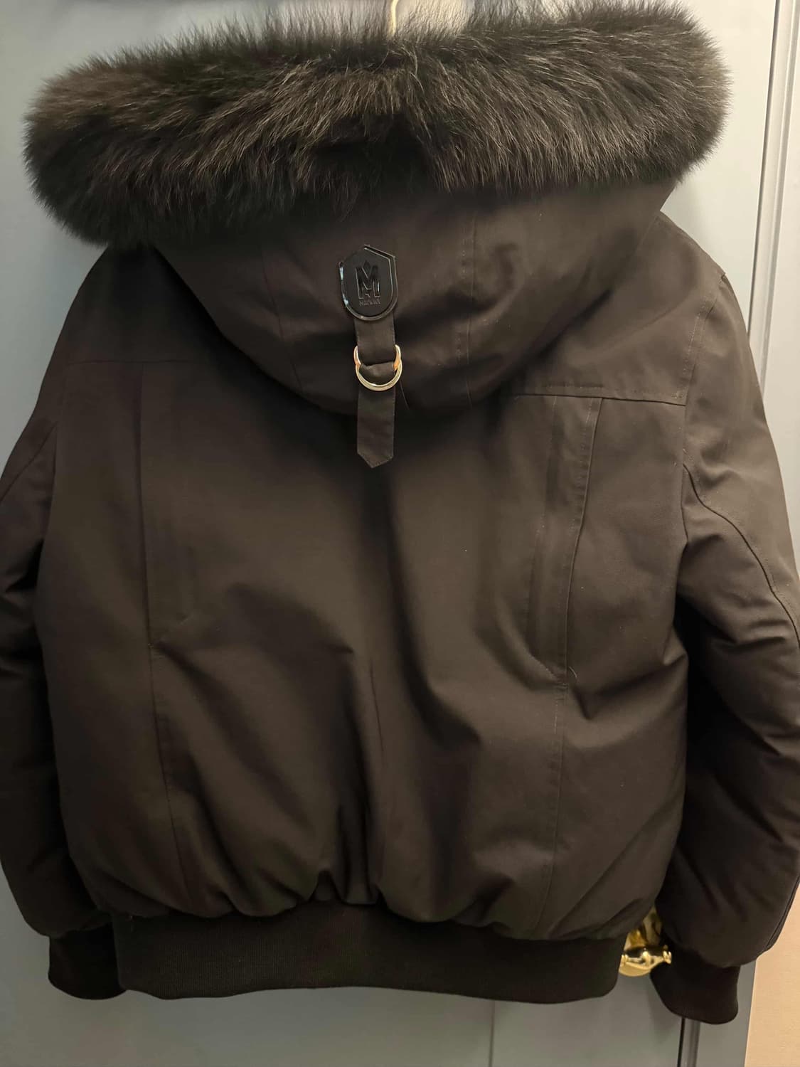 맥케이지 딕슨 블랙 금장 패딩 40 상품이미지5