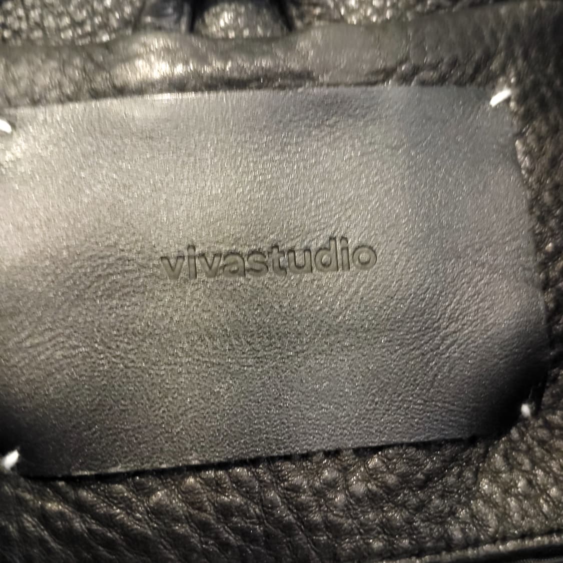 비바 스튜디오 블랙 크롭 라이더 자켓 상품이미지3