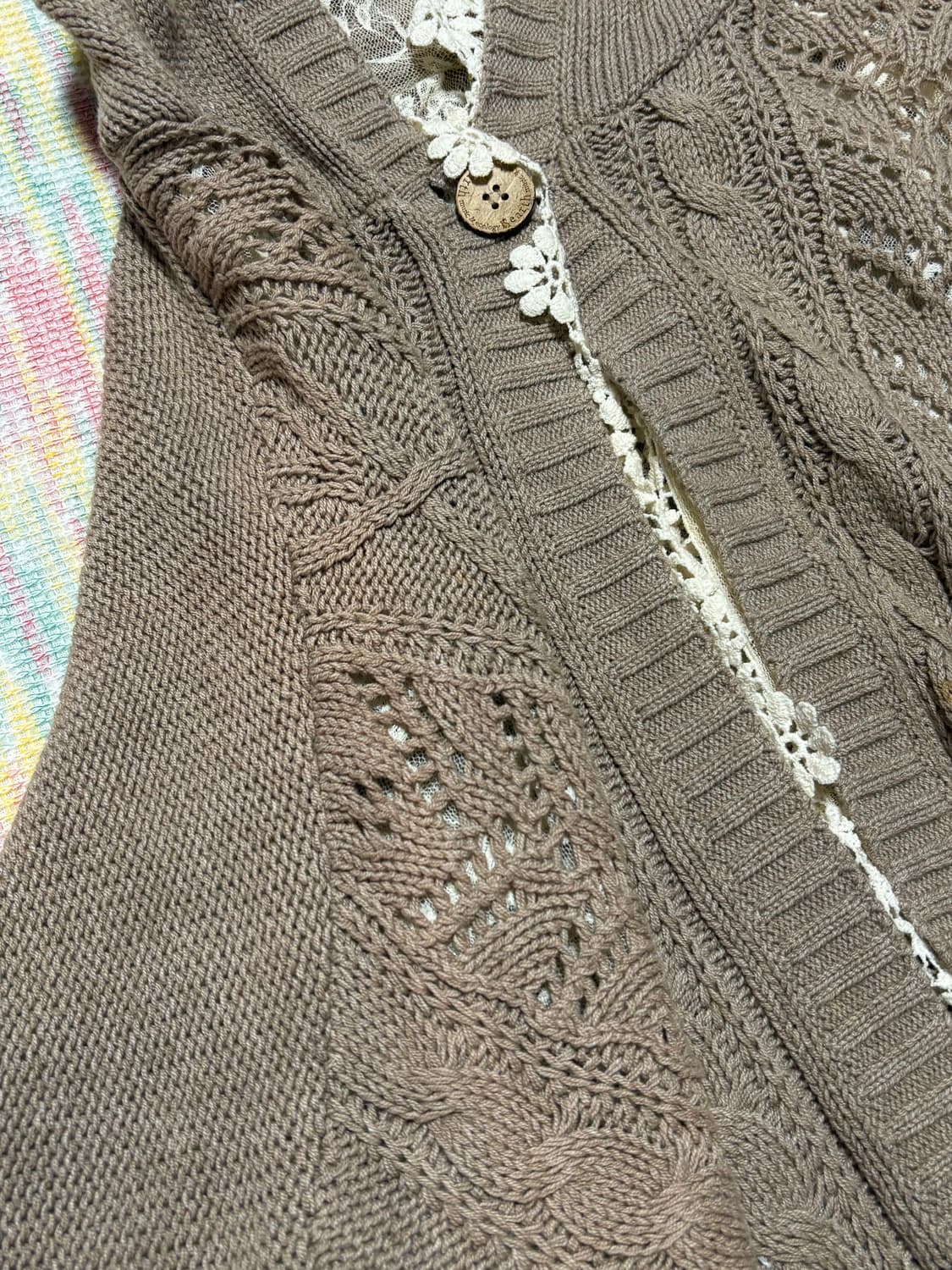 어스뮤직 베이지 레이스 케이프 상품이미지9