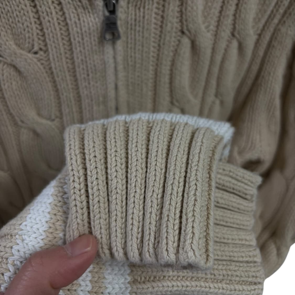 폴로랄프로렌진스 우먼 니트 투웨이 집업 상품이미지6