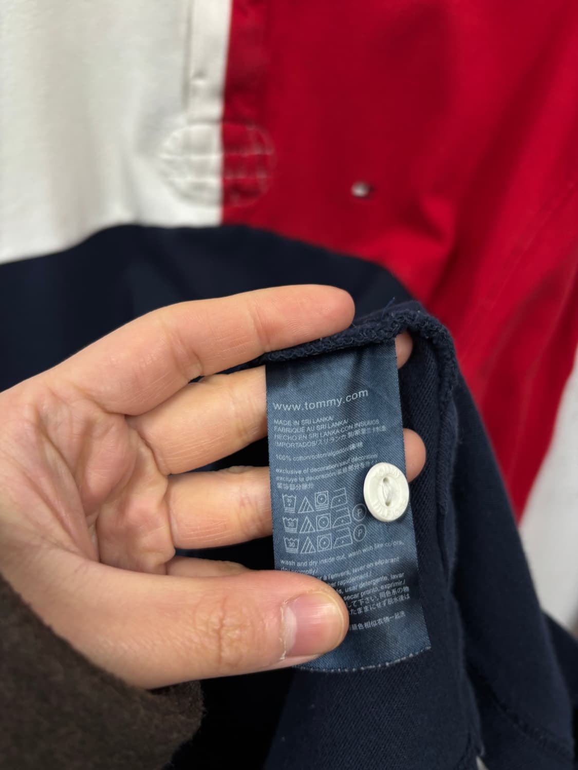 타미힐피거 올드스쿨  레터링 럭비 카라티 상품이미지6