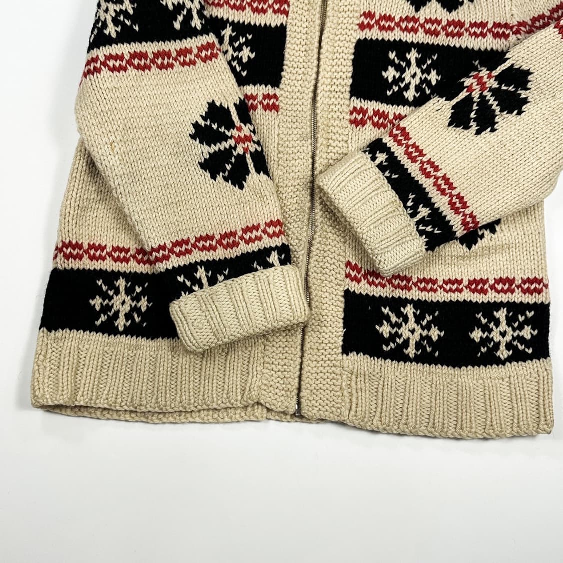 VTG 빈티지 눈꽃 아이보리 코위찬 니트 (L) 상품이미지4