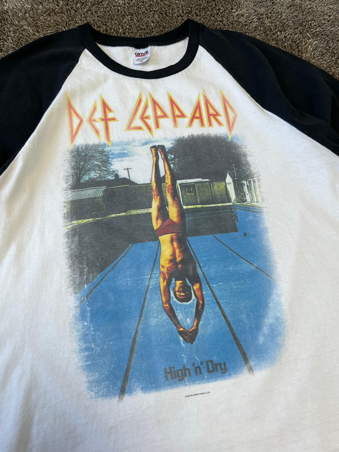 00s def leppard 빈티지 데프 레퍼드 밴드티 레글런 상품이미지1