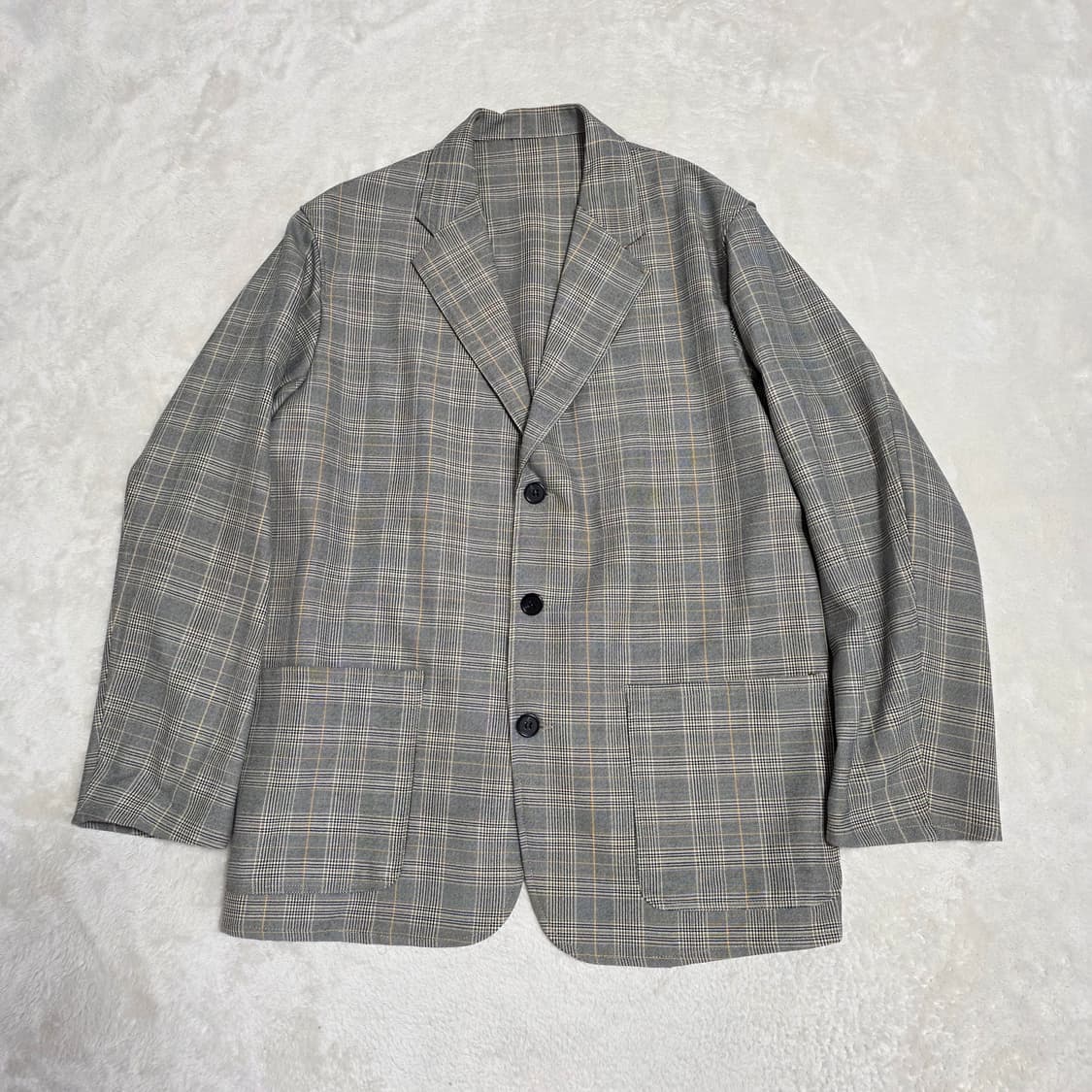 (M)라퍼지스토어 세미오버 글랜체크 자켓 상품이미지1