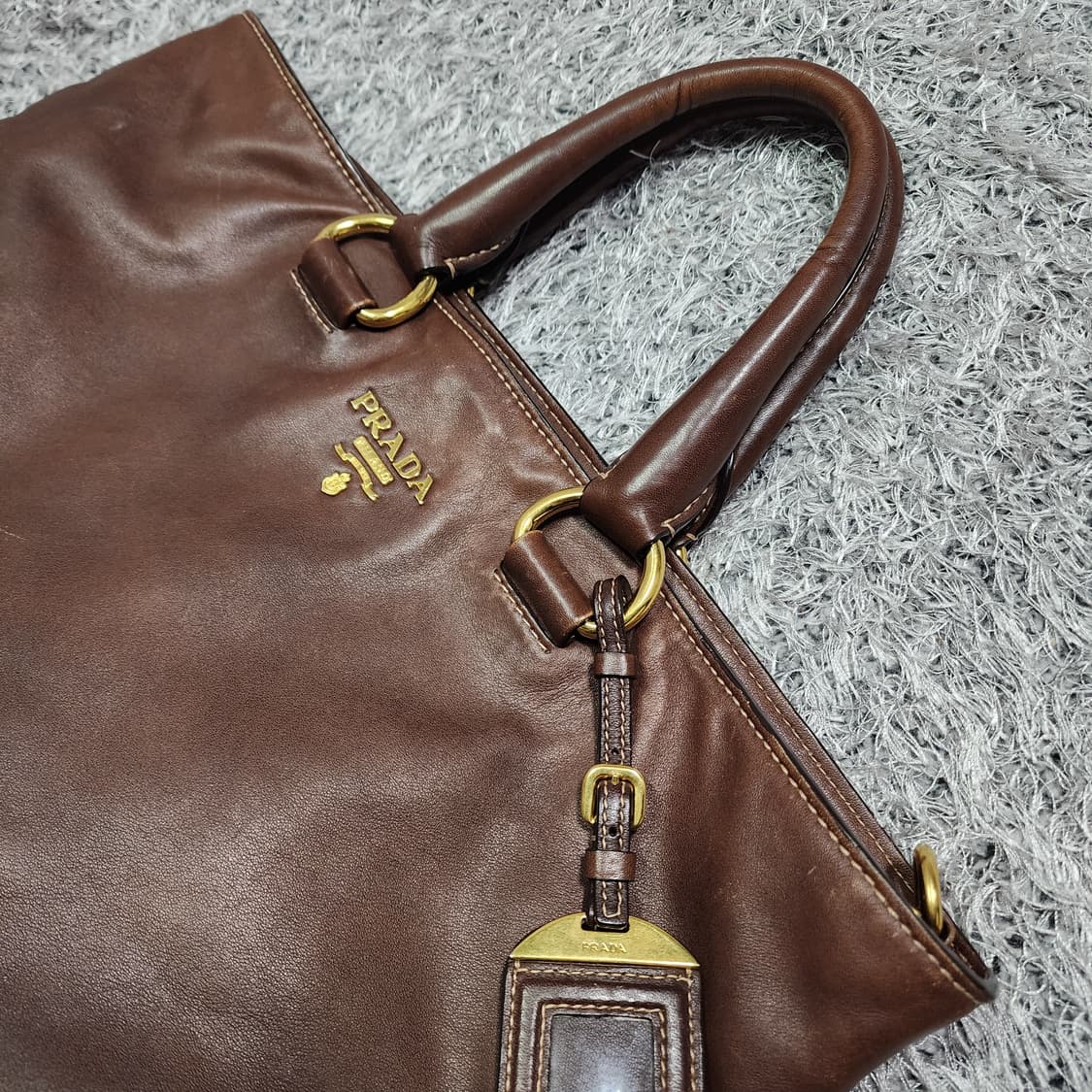 프라다 비텔로다이노 2WAY 토트백 숄더백 상품이미지6
