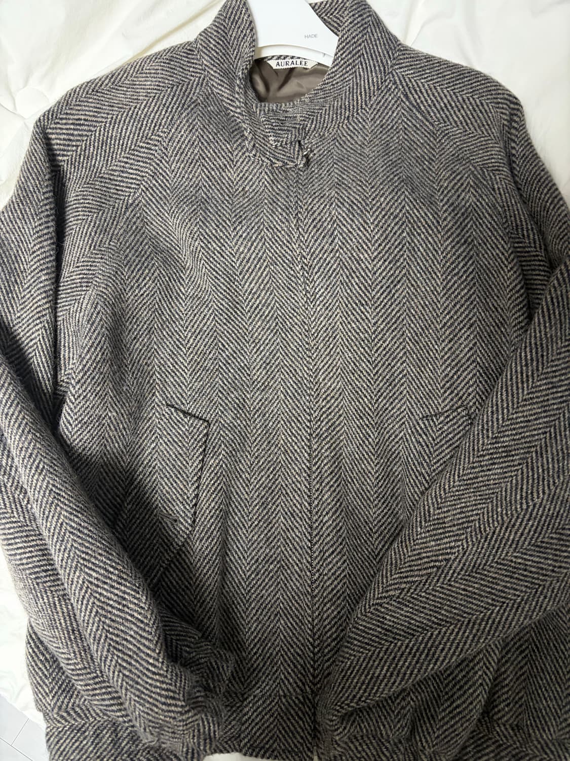 [4] 오라리 라마 트위트 자켓 카키 상품이미지1