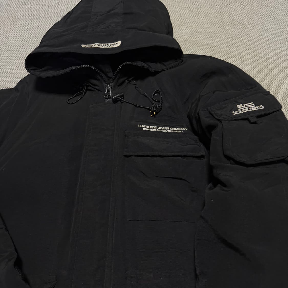 빈티지 R.ATHLETIC 후드 패딩 자켓 상품이미지2