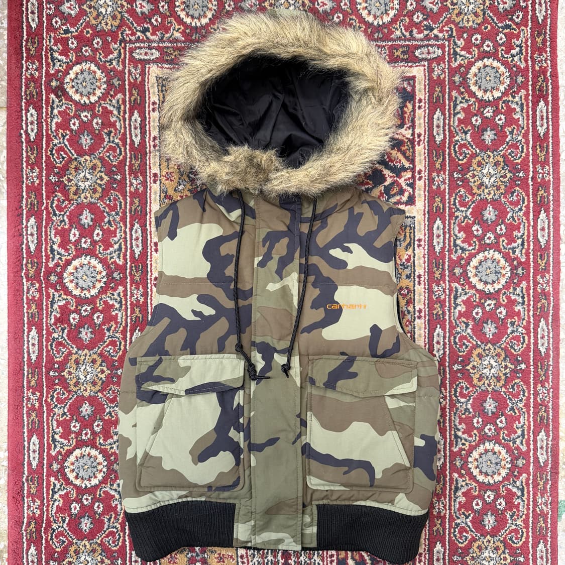 칼하트 카모 덕다운 후드 베스트 [ 44 ] 상품이미지1