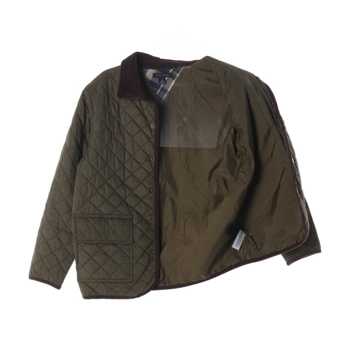 타미힐피거 키즈 클래식 퀼팅 자켓 올리브 (M 8-10) 상품이미지2