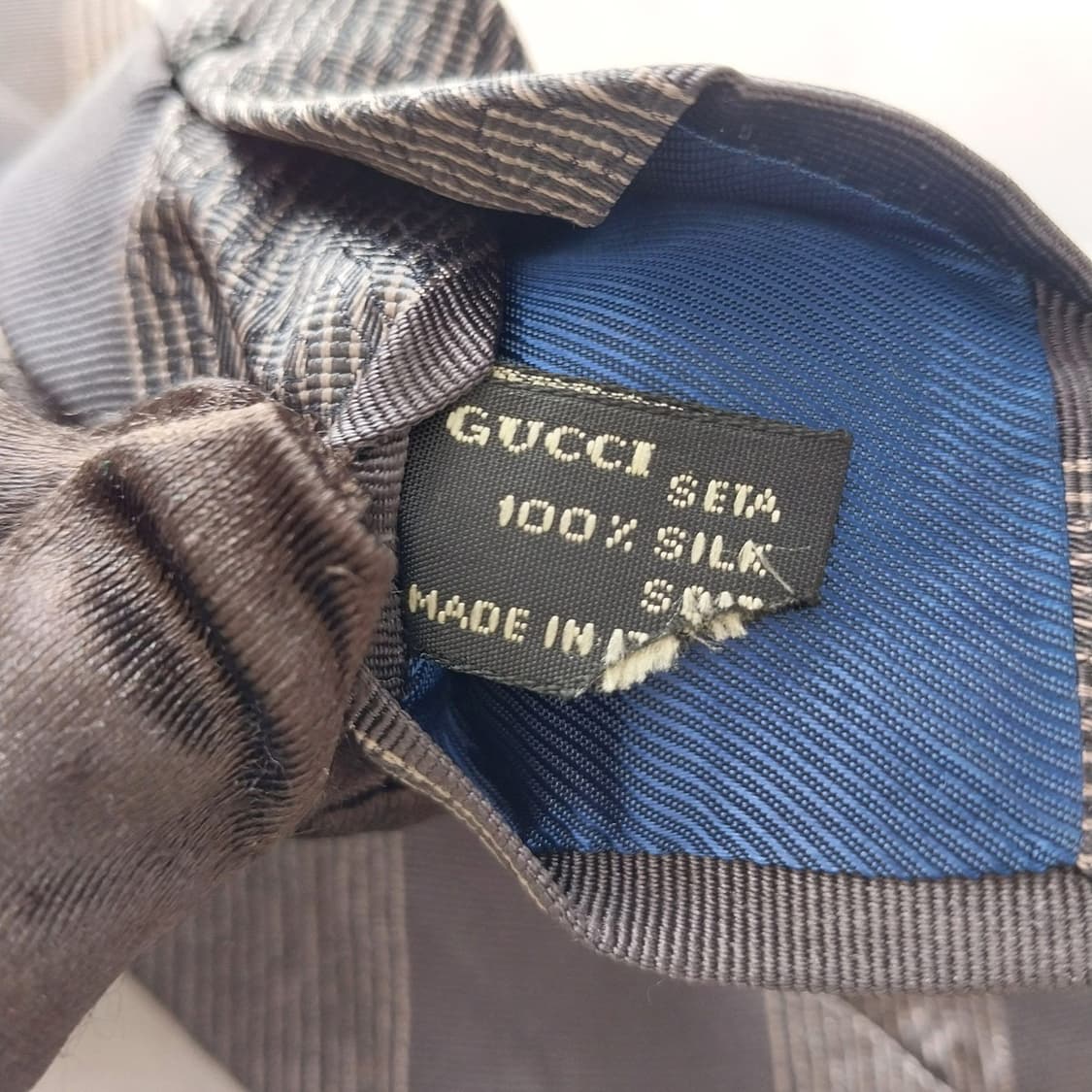 구찌 실크 그레이 로즈 자카드 넥타이 9.8cm A+~A등급 K1507
 상품이미지10