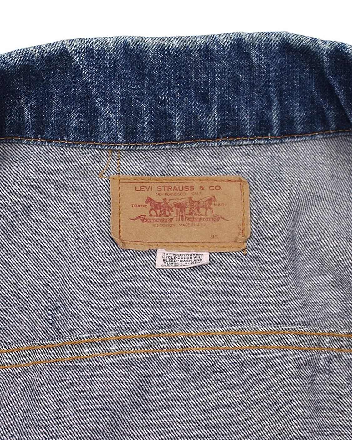 1970s USA 리바이스 70505 데님 자켓 빈티지 미국제 상품이미지5