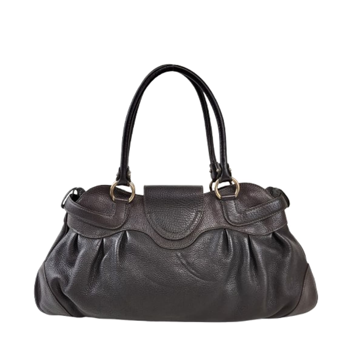 정품 페라가모 간치니 가죽 셔링 숄더백  상품이미지7