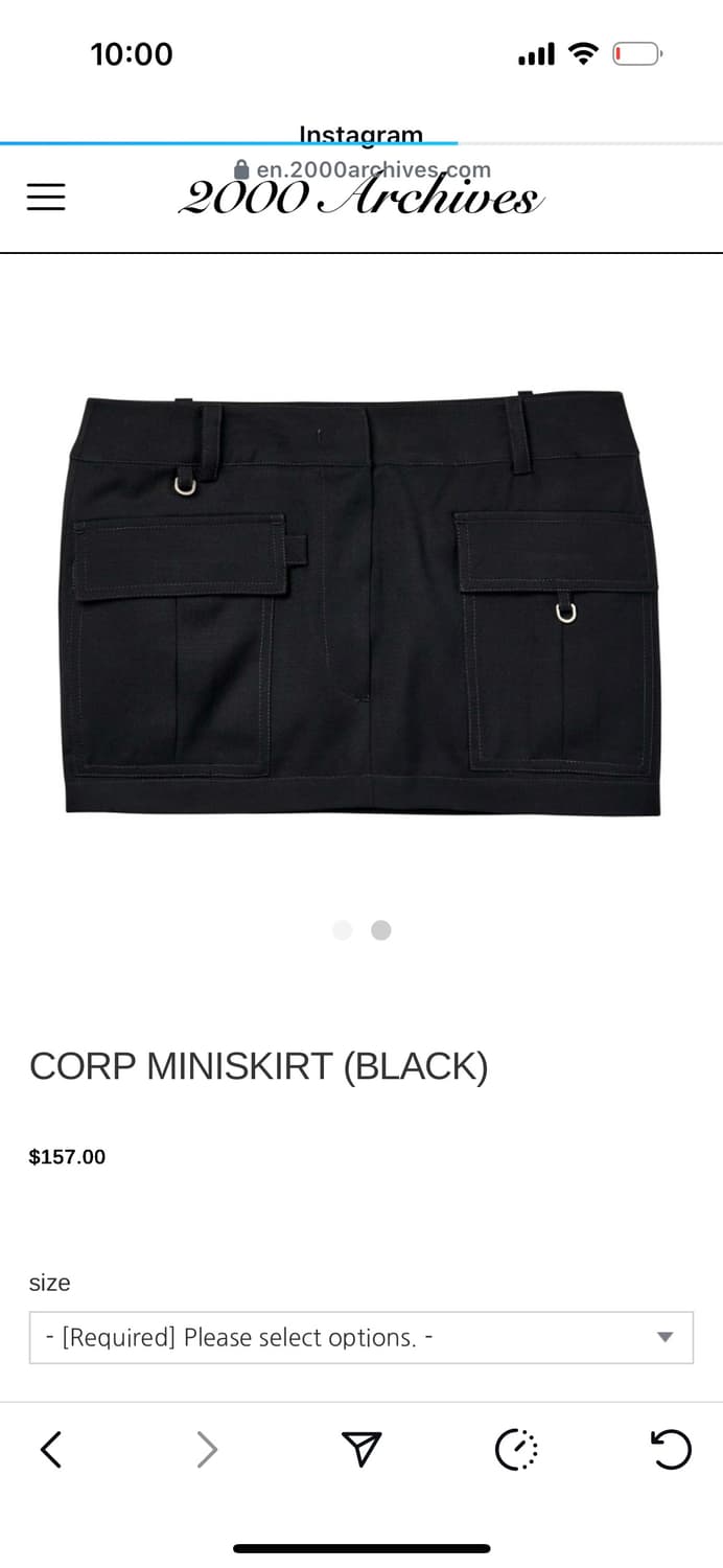 2000Archives crop miniskirt 상품이미지4