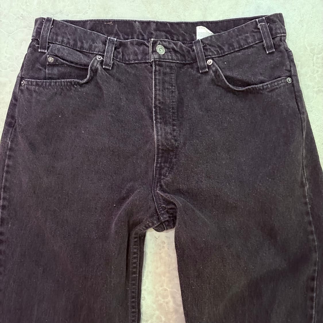 [36/32] USA 리바이스 505 오렌지탭 orange 흑청 블랙 상품이미지2