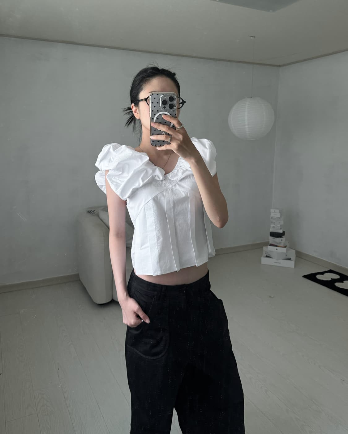 퍼프 블라우스 상품이미지1