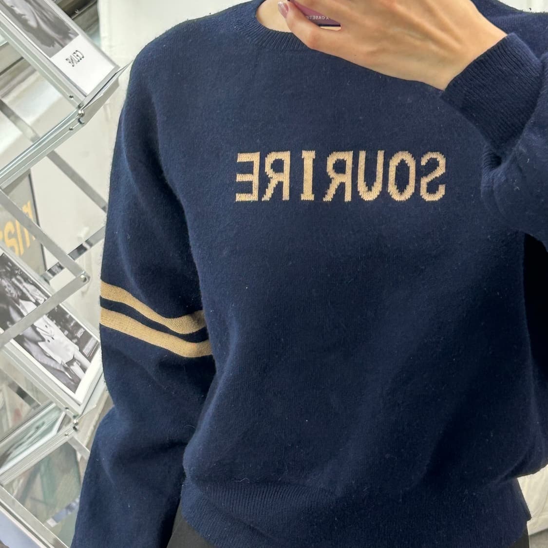 바빌론 레터링 니트 맨투맨 상품이미지4