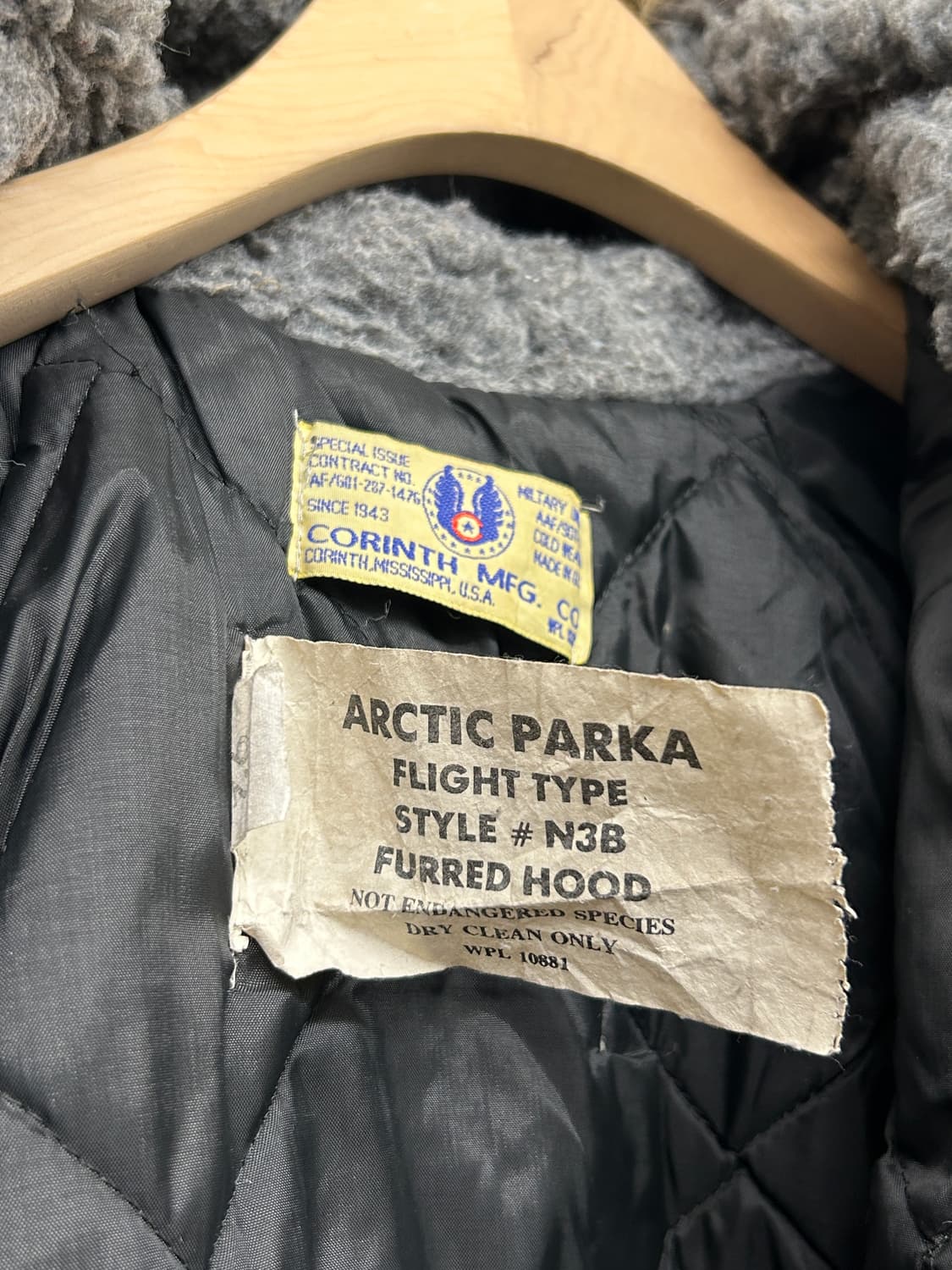 Corinth Mfg 버건디 n3b 야상 자켓 상품이미지5