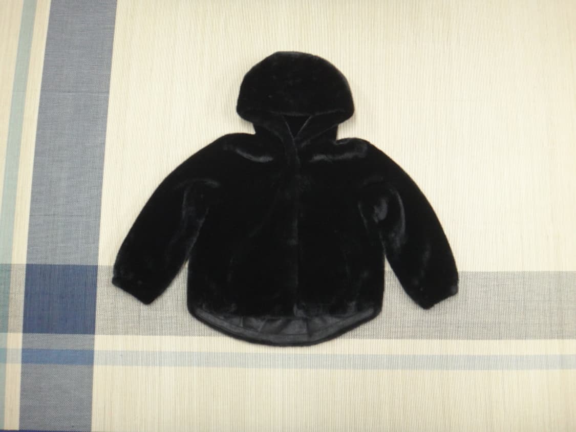 (M/66) LBL 여성 페이크 밍크 퍼 후드 자켓 상품이미지1