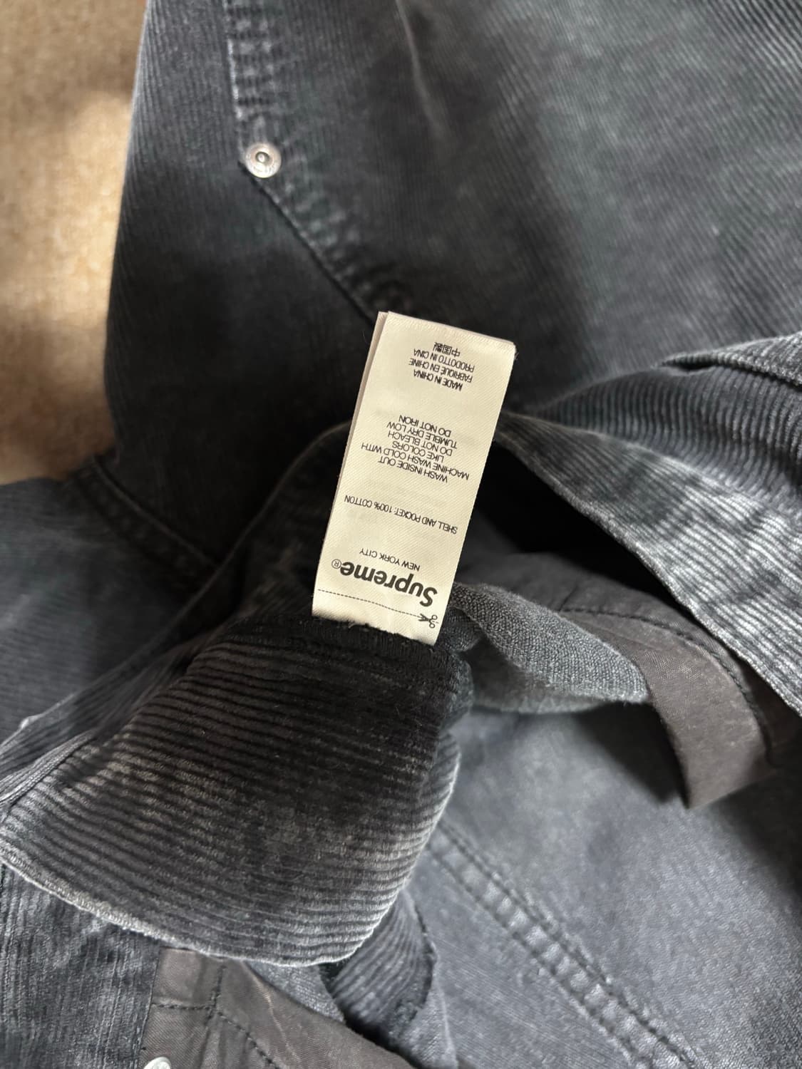 Supreme 24ss 36size 워시드 코듀로이 더블니 쇼츠 상품이미지4