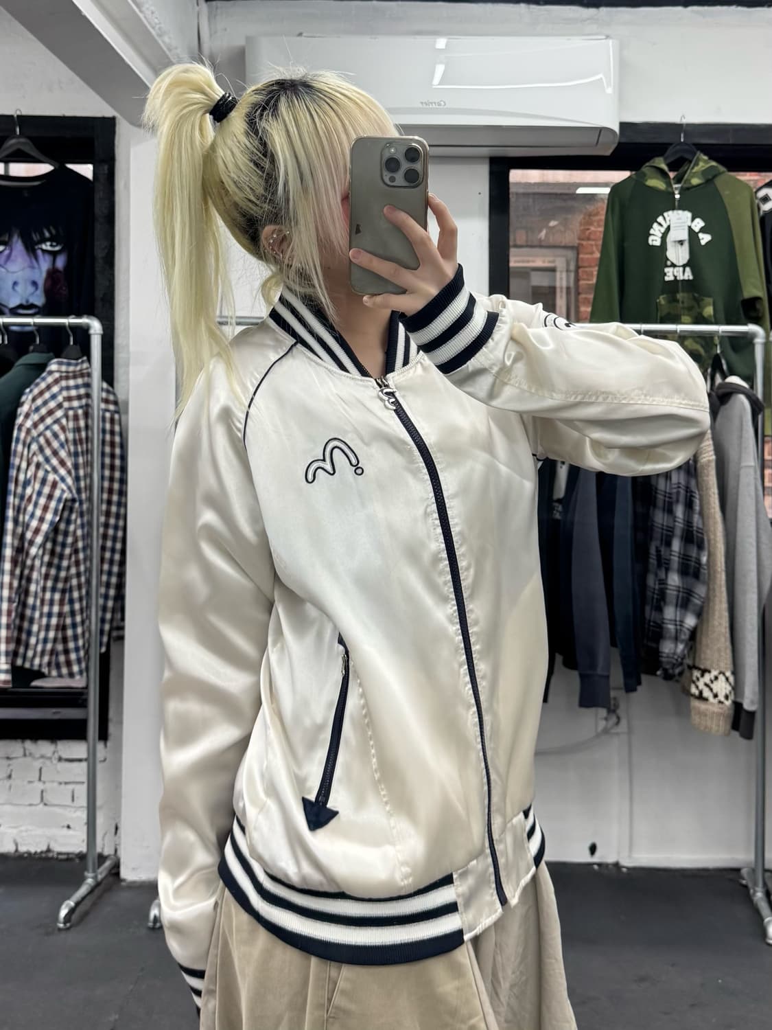 에비수 빅로고 블루종 자켓 상품이미지3