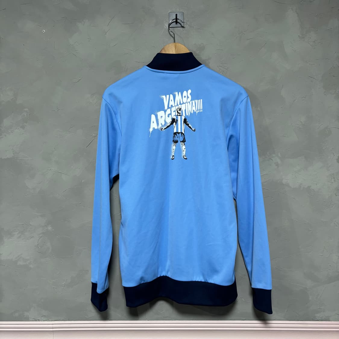 아디다스 아르헨티나 져지 트랙탑 하늘 네이비 상품이미지4