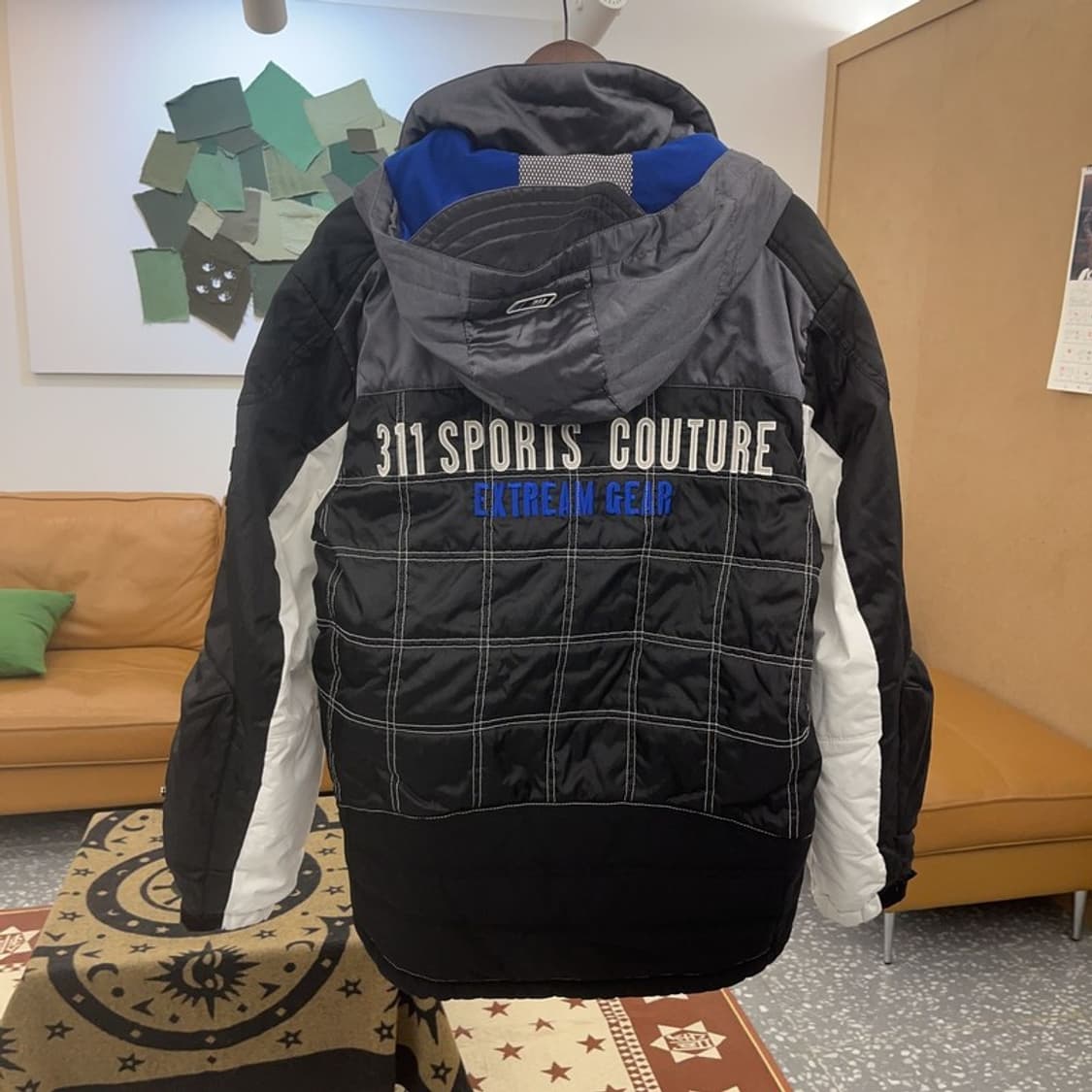 Castrol 올드스쿨 패치워크 누빔 레이싱 점퍼 자켓 M C08692 상품이미지4