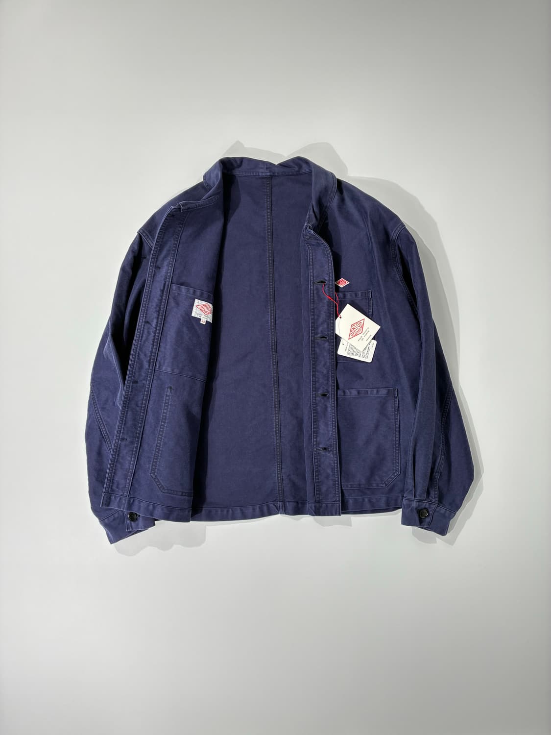 DANTON 단톤 몰스킨 프렌치 커버올 자켓 네이비 42사이즈 상품이미지2