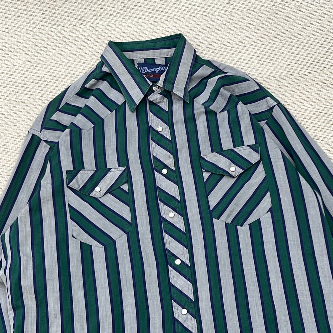 랭글러 스트라이프 셔츠 r3213 상품이미지3
