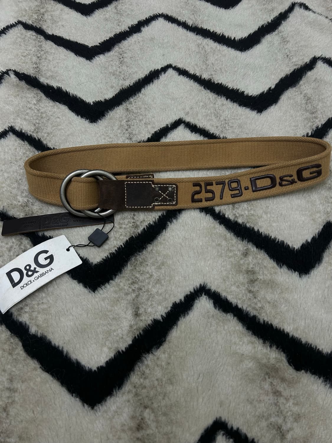 돌체가바나 캔버스 링 레더 벨크 상품이미지1