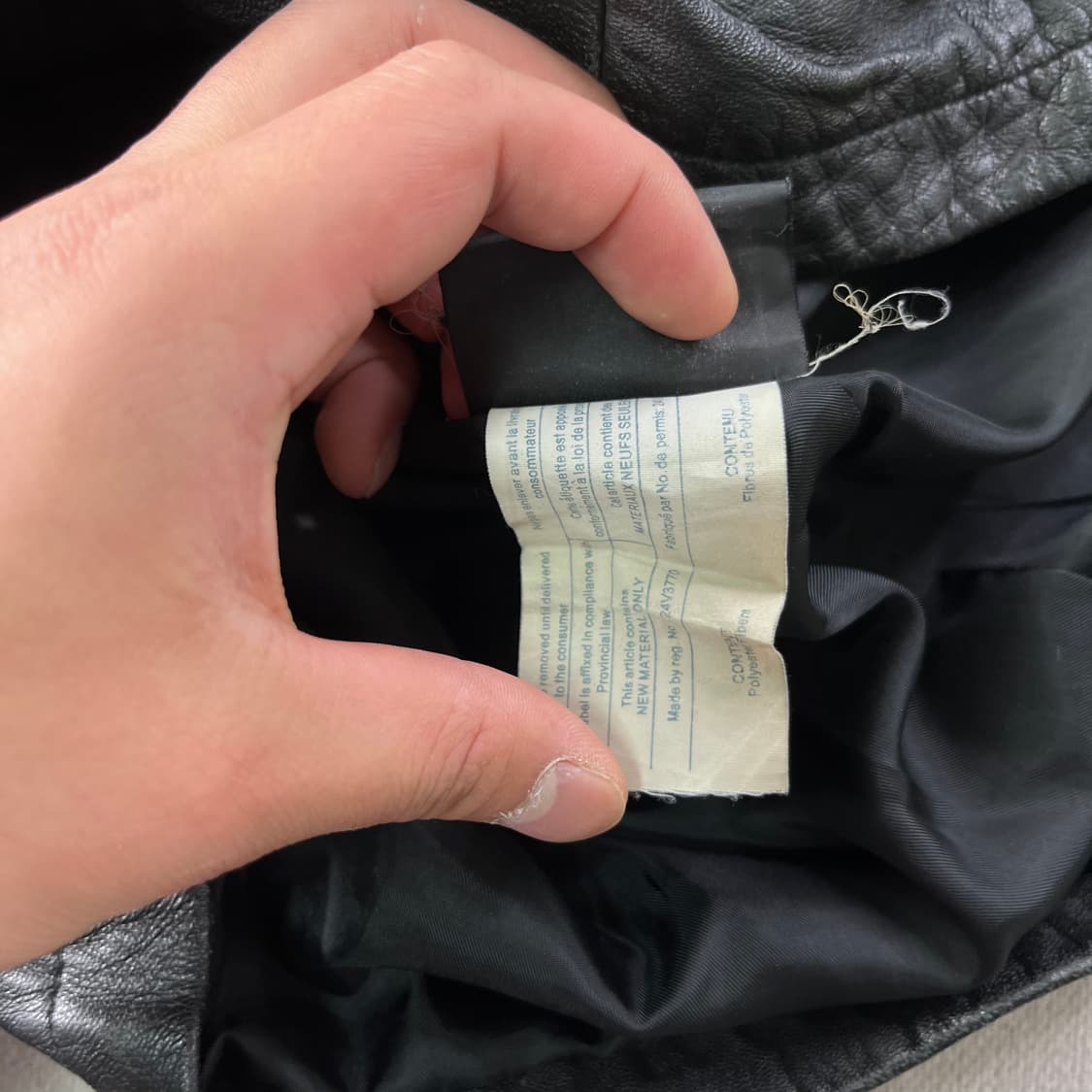 W 100 버버리 90s 램스킨 가죽 자켓 상품이미지7