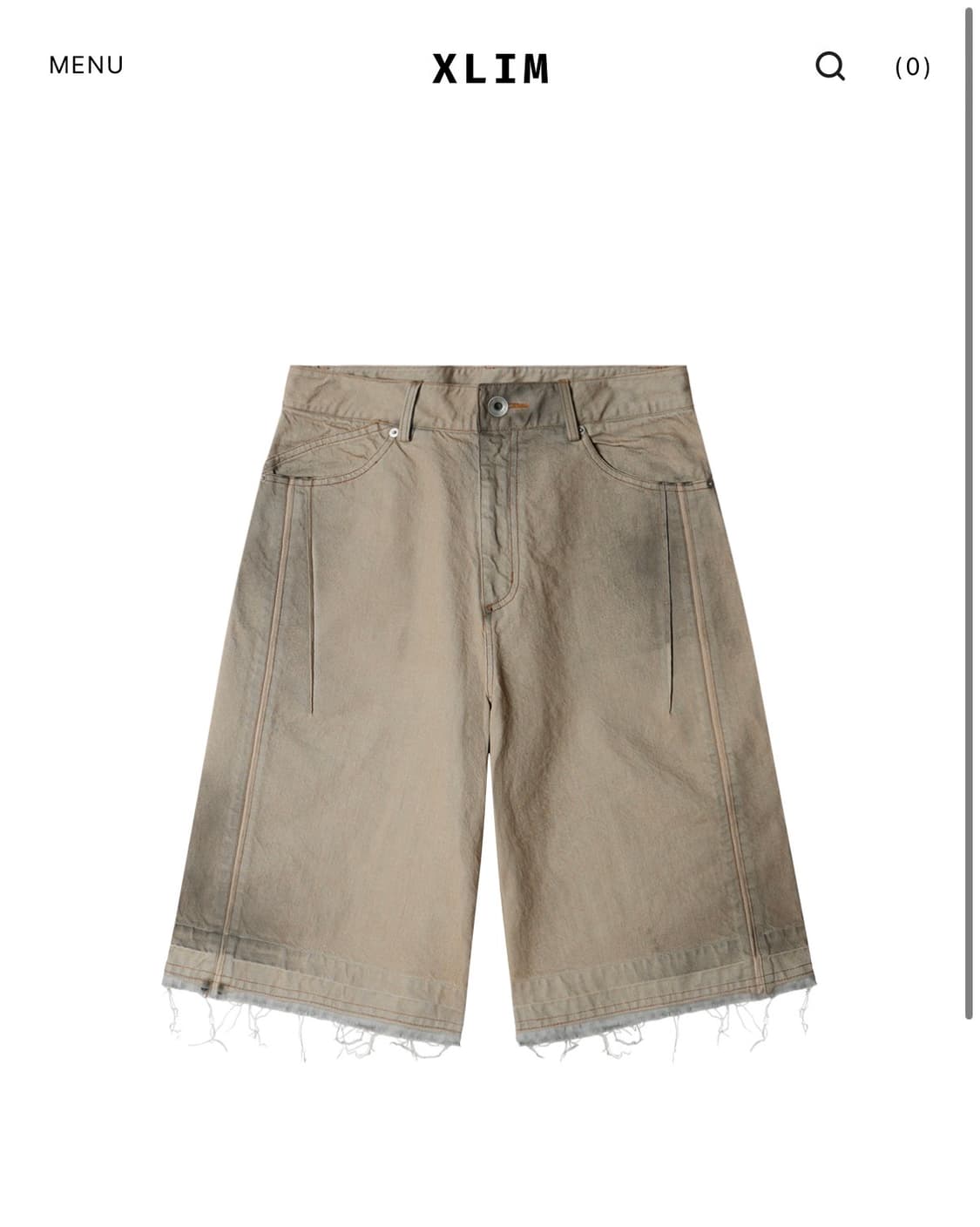 [구매] 엑슬림 ep.5 시놉시스 01 쇼츠 베이지 상품이미지1