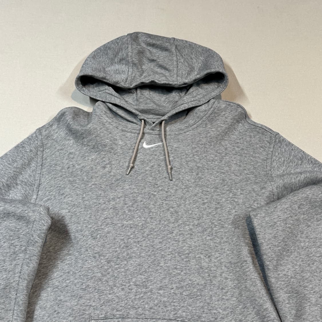 XL) 나이키 센터로고 스우시 후드티 그레이 상품이미지3