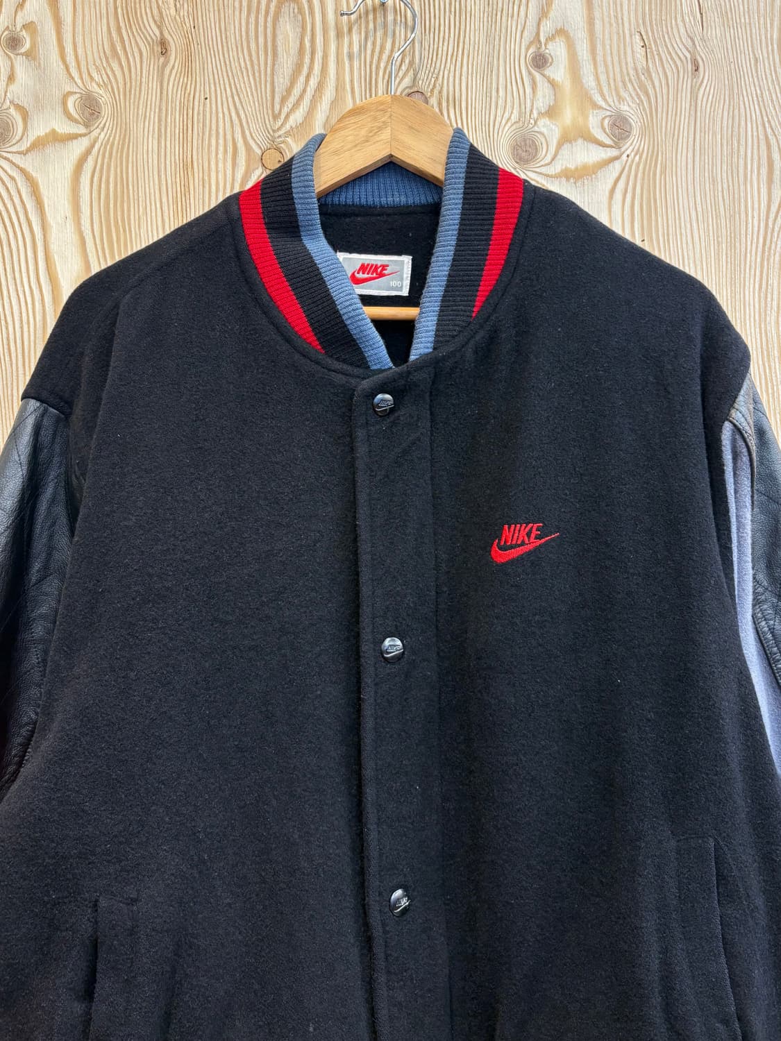 90s 나이키 자수로고 패치 바시티 자켓 상품이미지3