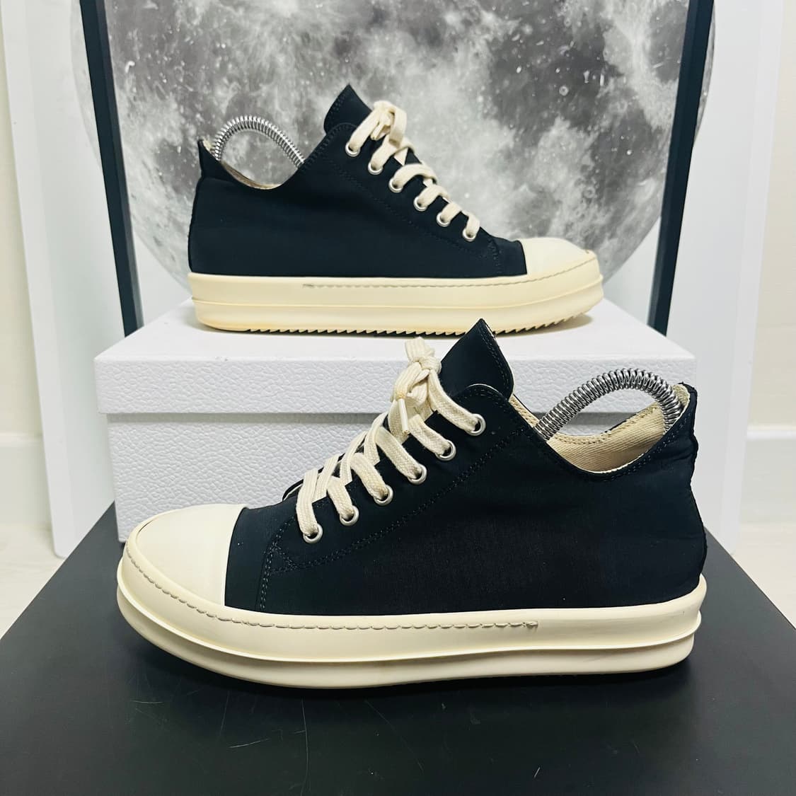 정품 39) 릭오웬스 다크쉐도우 캔버스 로우 스니커즈 250~255 상품이미지1