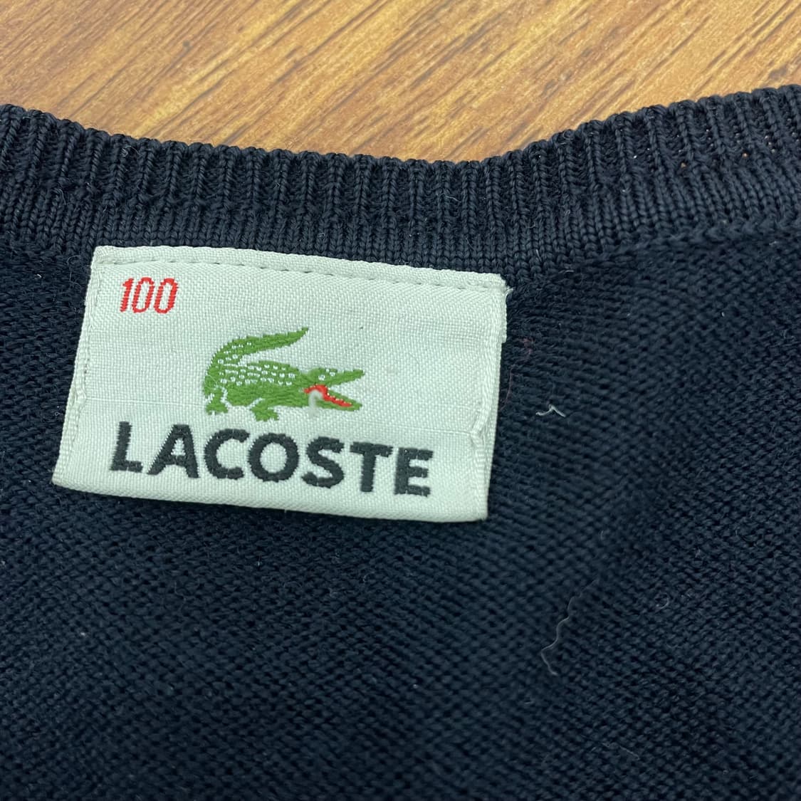 라코스테 네이비 니트 조끼 상품이미지2