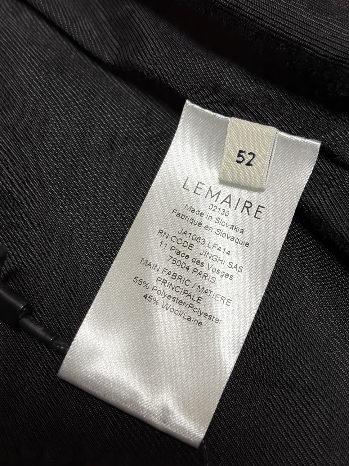 [XL] 르메르 25SS 더블 브레스티드 자켓 다크브라운 상품이미지3