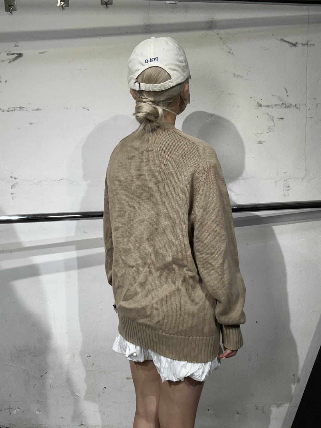 90s 폴로 랄프 로렌 베이지 오버핏 니트 가디건 90 상품이미지3