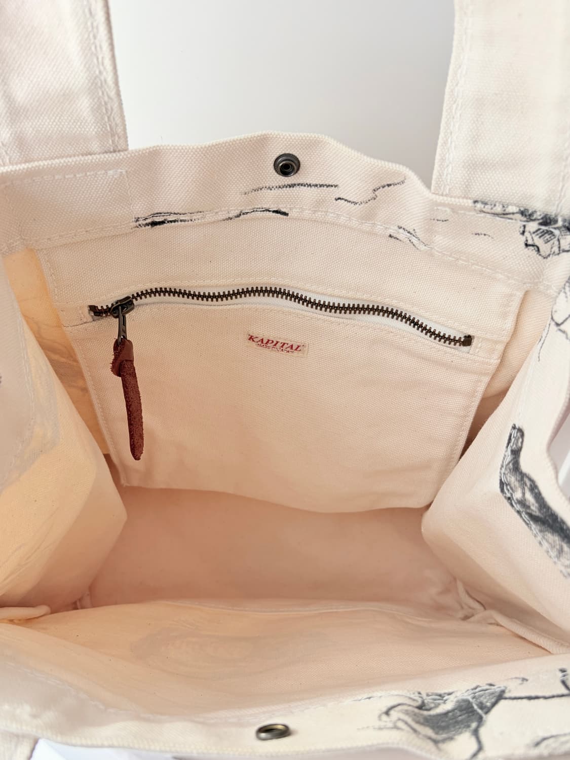 Kapital 캐피탈 캔버스 스탠다드 토트백 상품이미지7