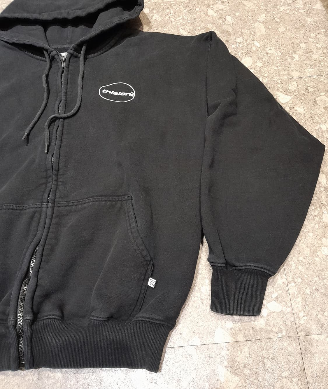 💥디스이즈네버댓 헤비코튼 빈티지워싱 집업 후드 (XL)  상품이미지3