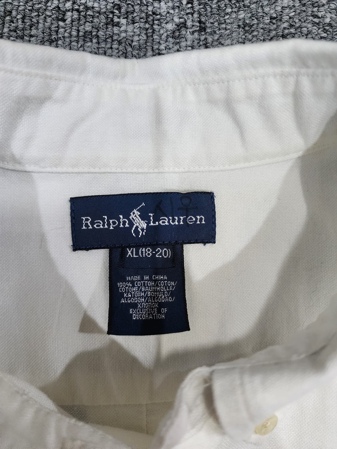 폴로 랄프로렌 빈티지 옥스포드 자수 셔츠 XL 상품이미지6