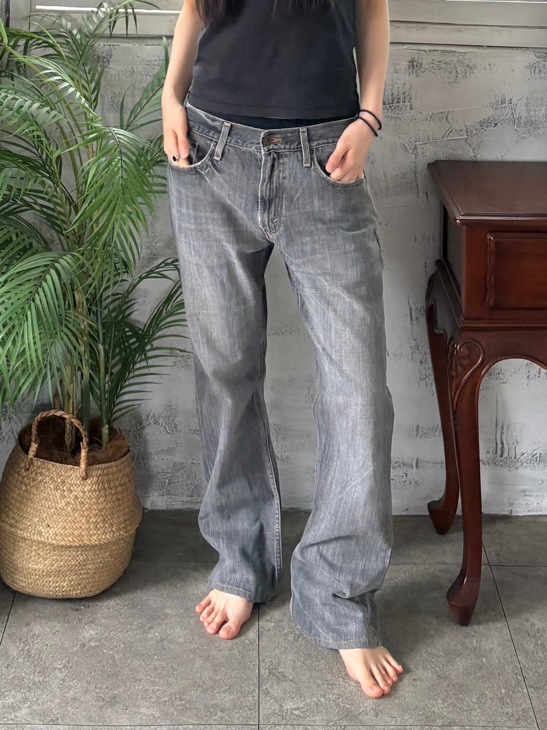 리바이스 527 부츠컷 흑청 상품이미지4