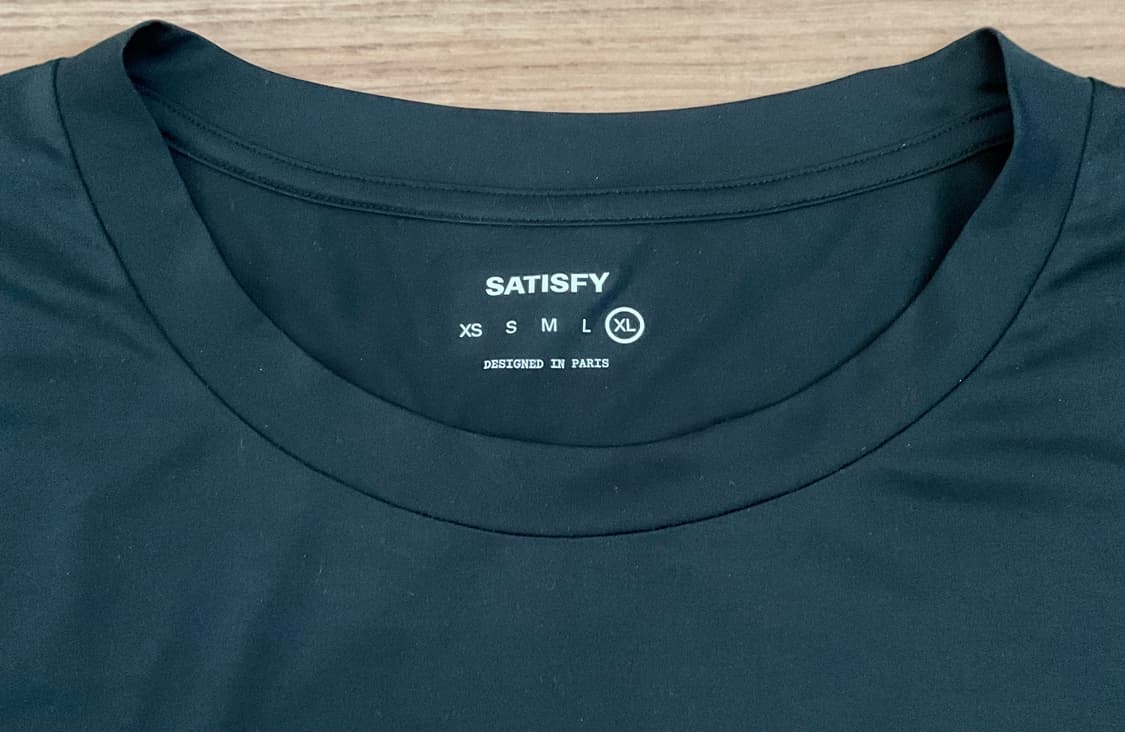 새티스파이 아우라라이트 티셔츠 블랙 xl 판매 상품이미지3