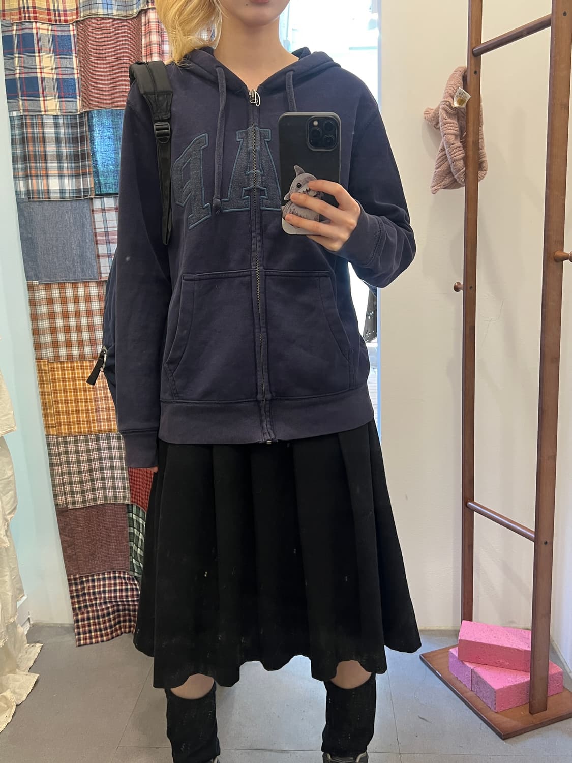 갭 네이비 후드집업 상품이미지7