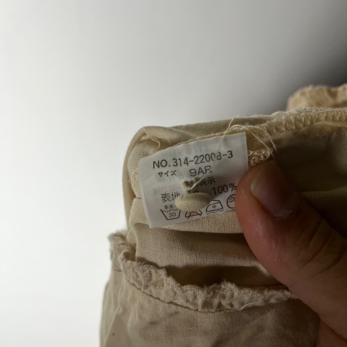 [JPN] 빈티지 모리걸 우드버튼 러플 코튼 블라우스 상품이미지6