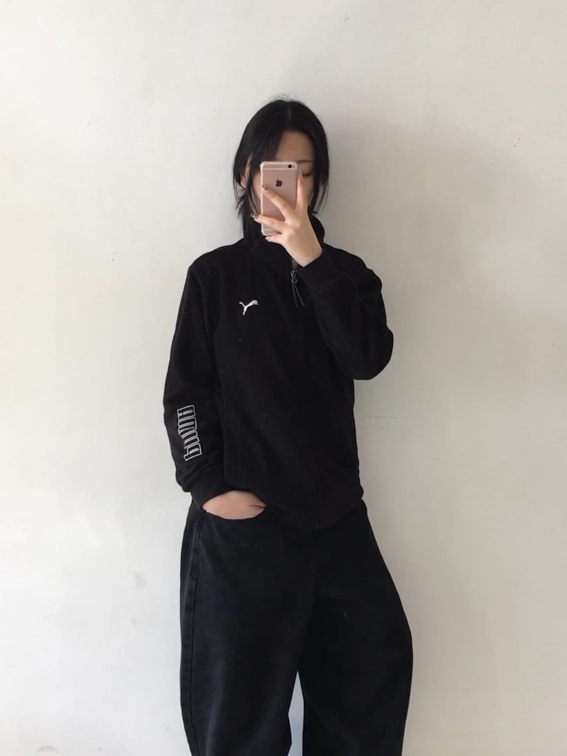 퓨마 자수로고 플리스집업 상품이미지2